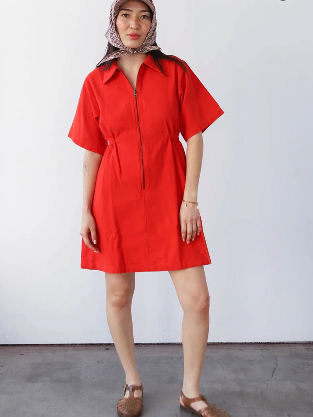 Noble utility dress in paprika - Picture 3 of 6